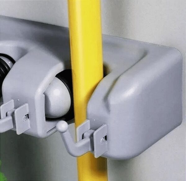 Suporte Multiuso Organizador Porta Vassoura Rodo Cozinha - Imagem 5